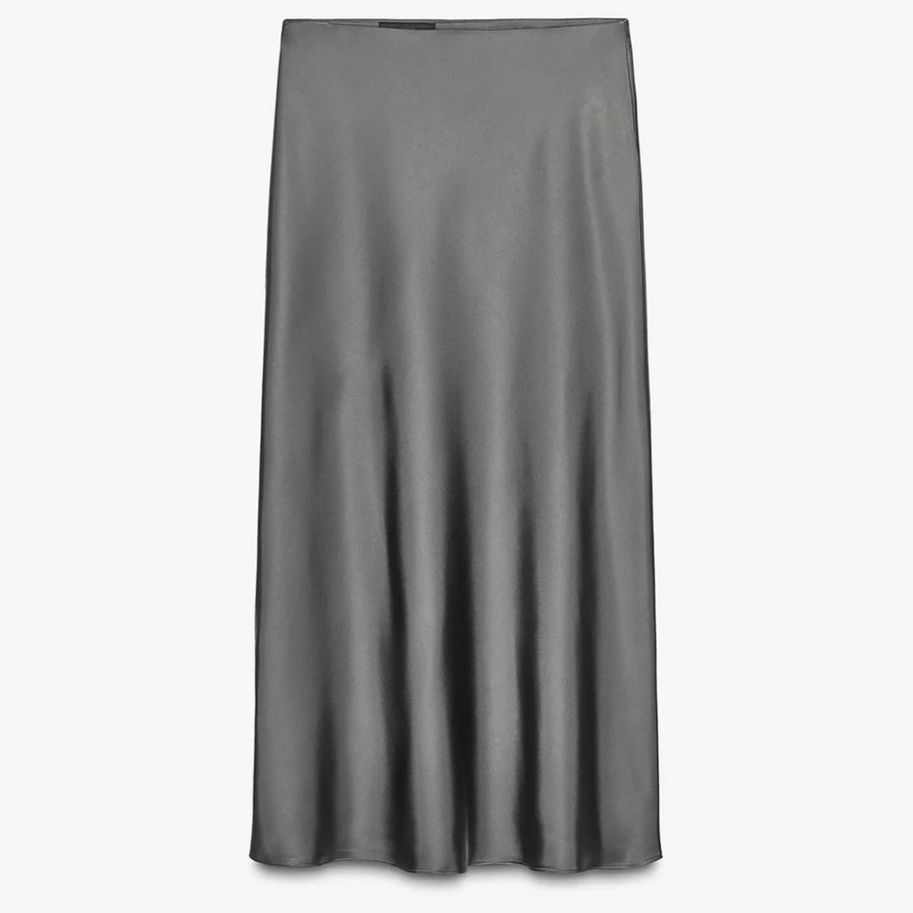 Zara Satin Midi Skirt - Picture 2 of 2